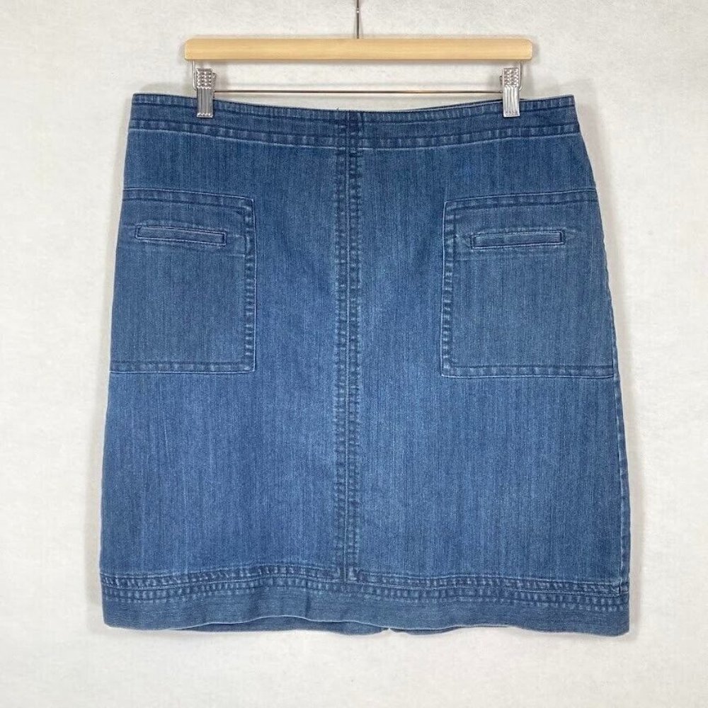 Nic + Zoe Denim Mini Skirt Lightweight School Boho Preppy Y2K Coquette 14